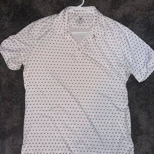 Mizzen+Main Versa Polo White with Black/Red Design